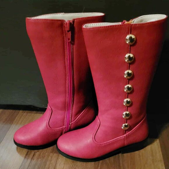 Dollcake RED Festive Gleam Dress size 3T, incl 18 in. doll dress & size 9 boots! - Picture 10 of 11